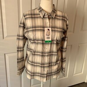 Womens Lightweight Flannel Shirt L-XL New with Tags